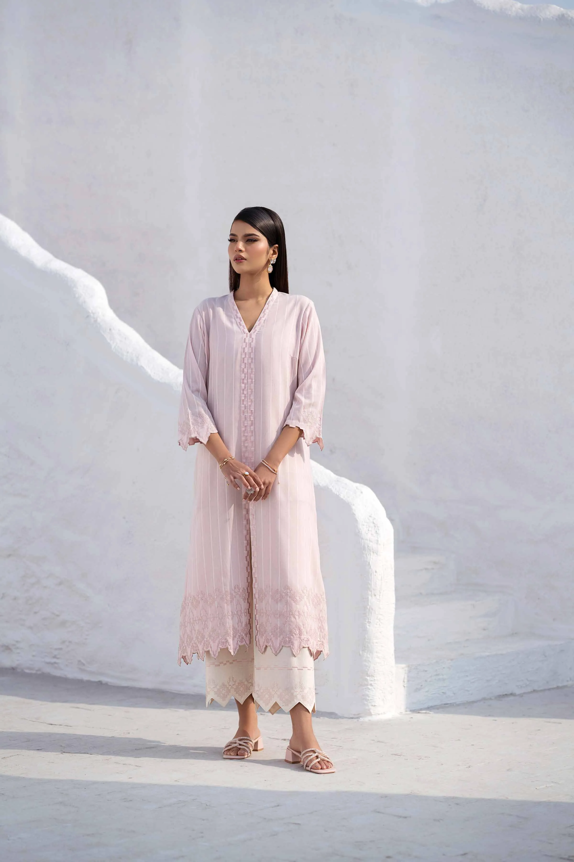 2 Piece - Embroidered Suit - KFS25-03