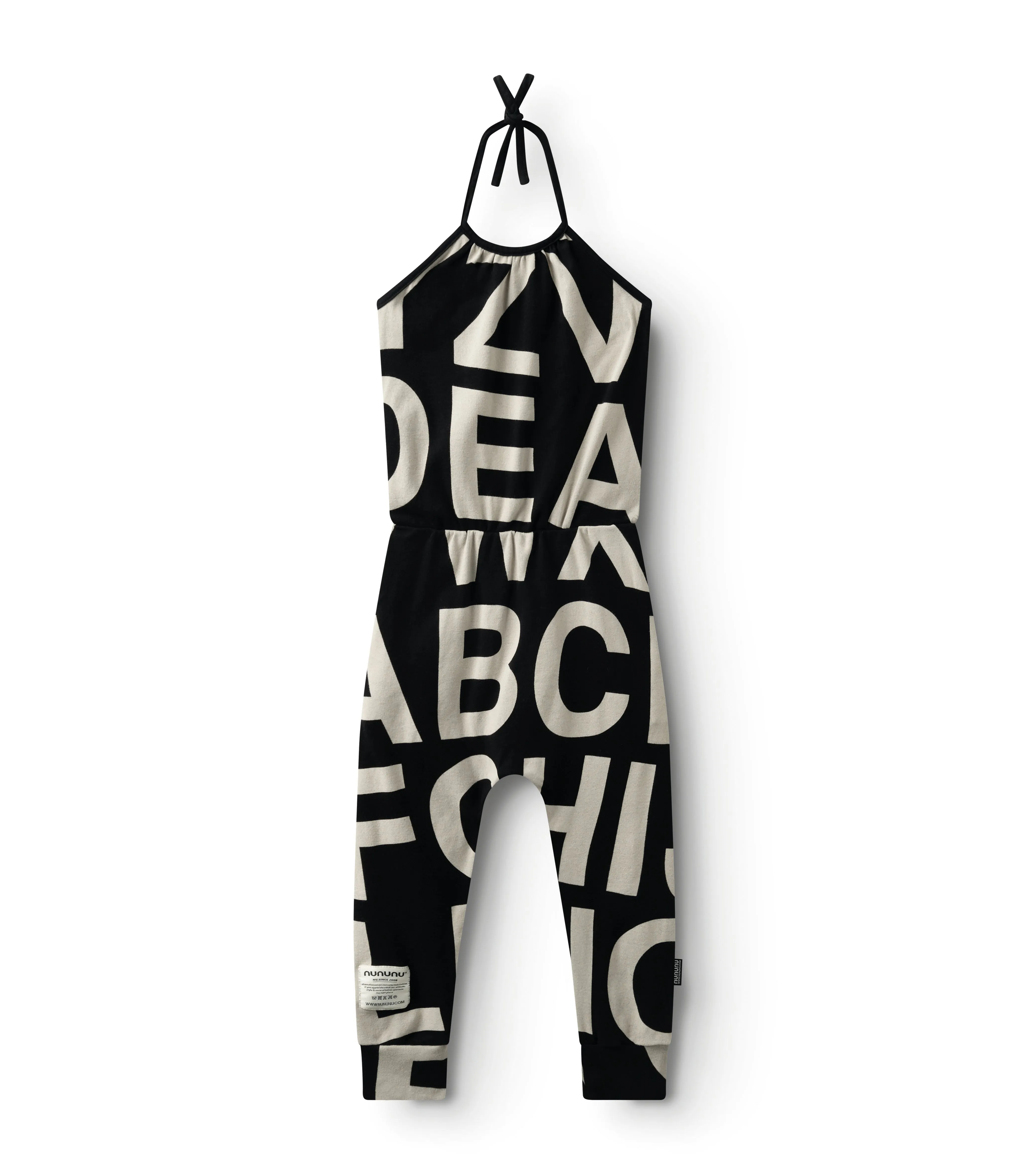 alphabet collar overall