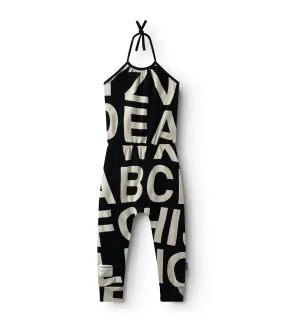 alphabet collar overall