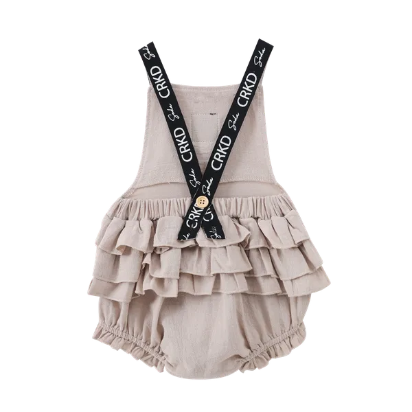 Amanie Frill Overall - Beige