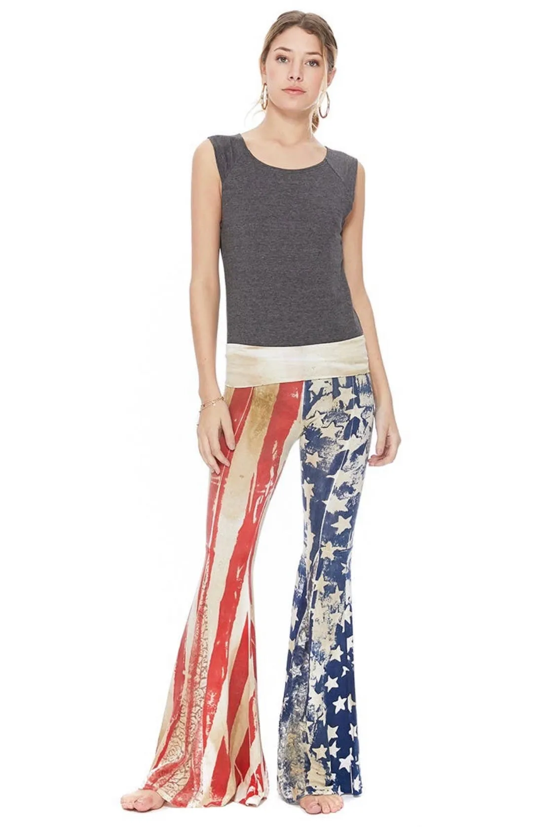 American Flag Waistband Mermaid Pants