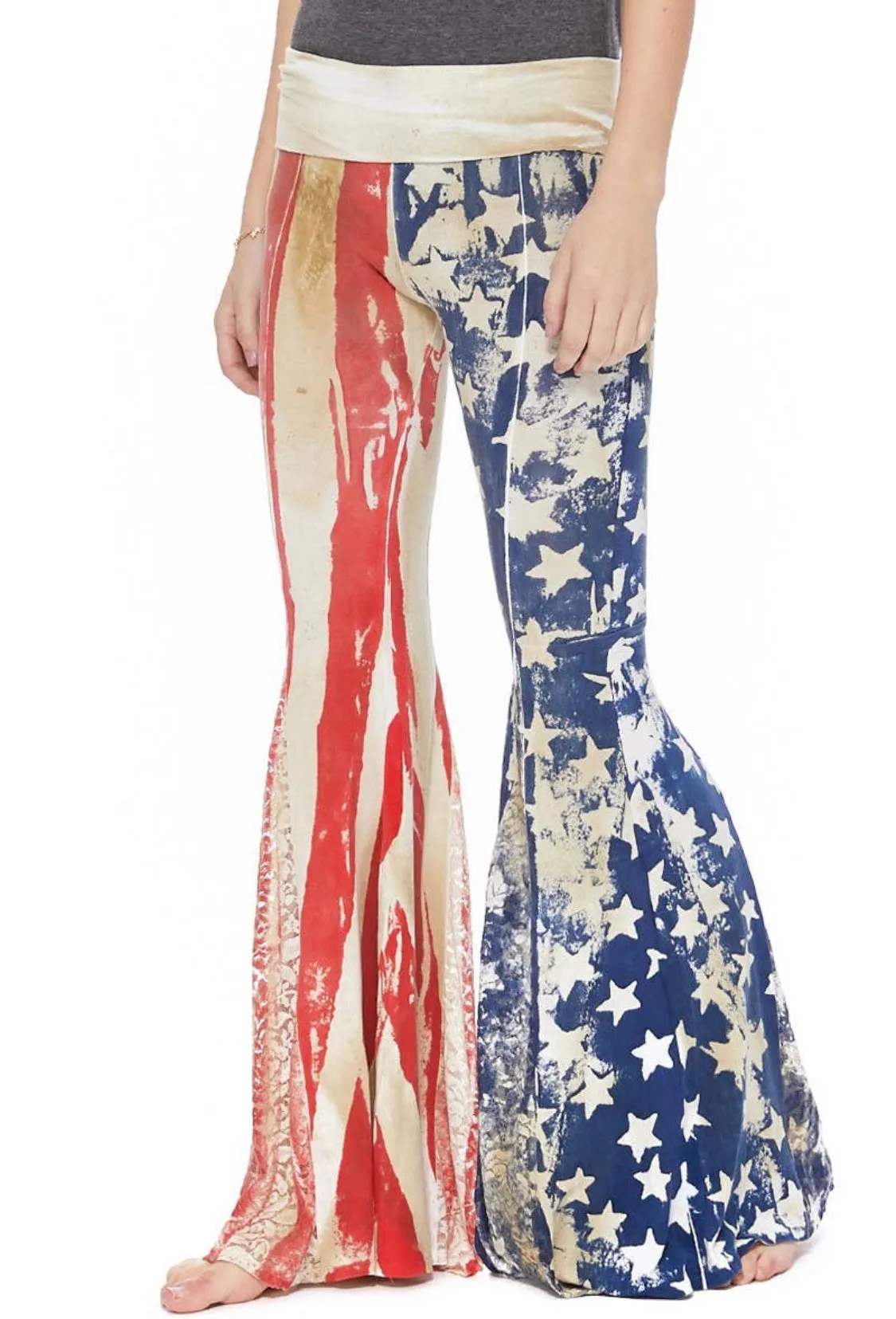 American Flag Waistband Mermaid Pants
