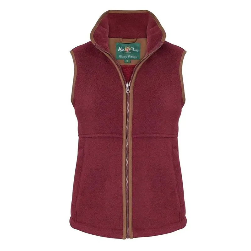 Aylsham Women's Fleece Gilet In Bloodstone