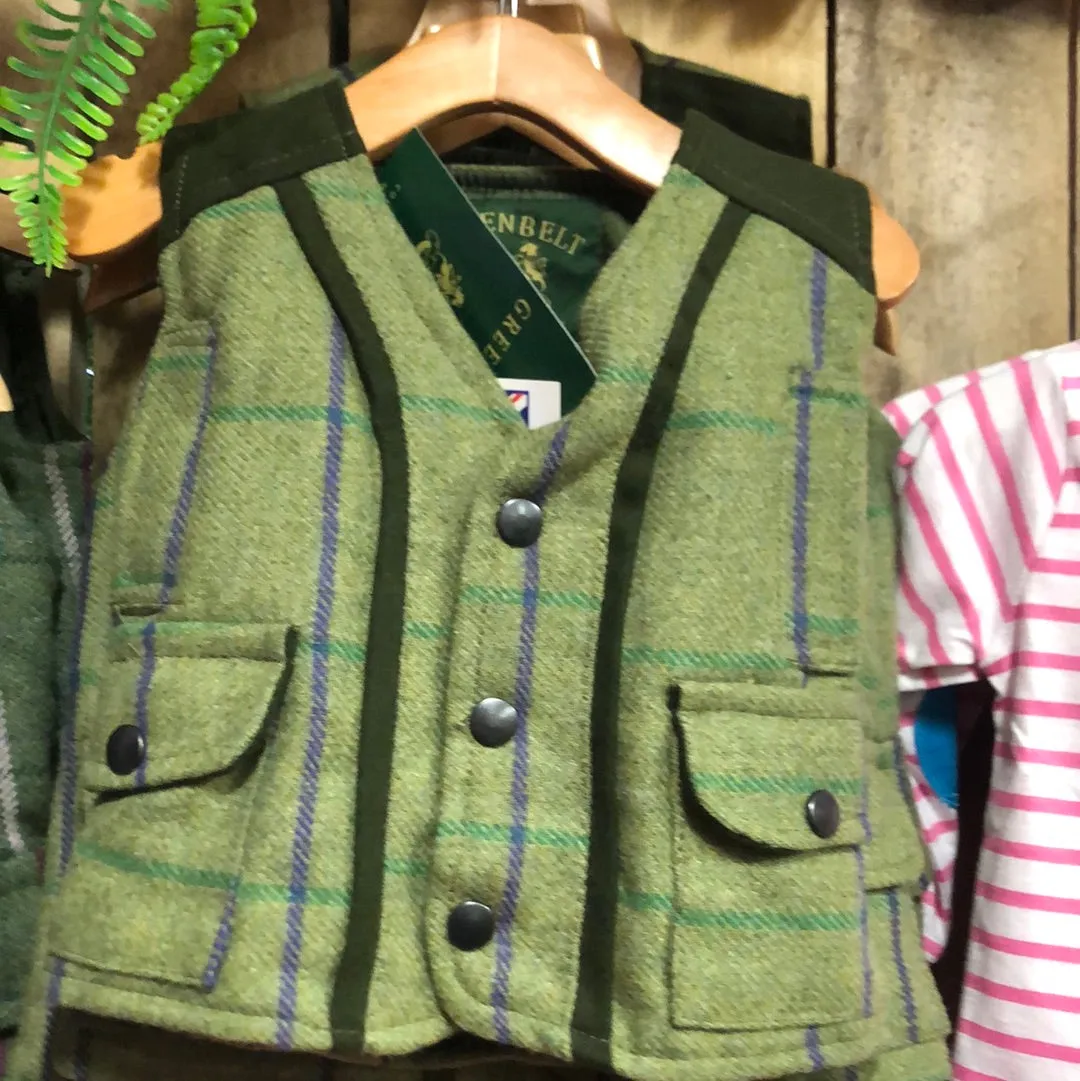 Baby Girls Tweed Gilet