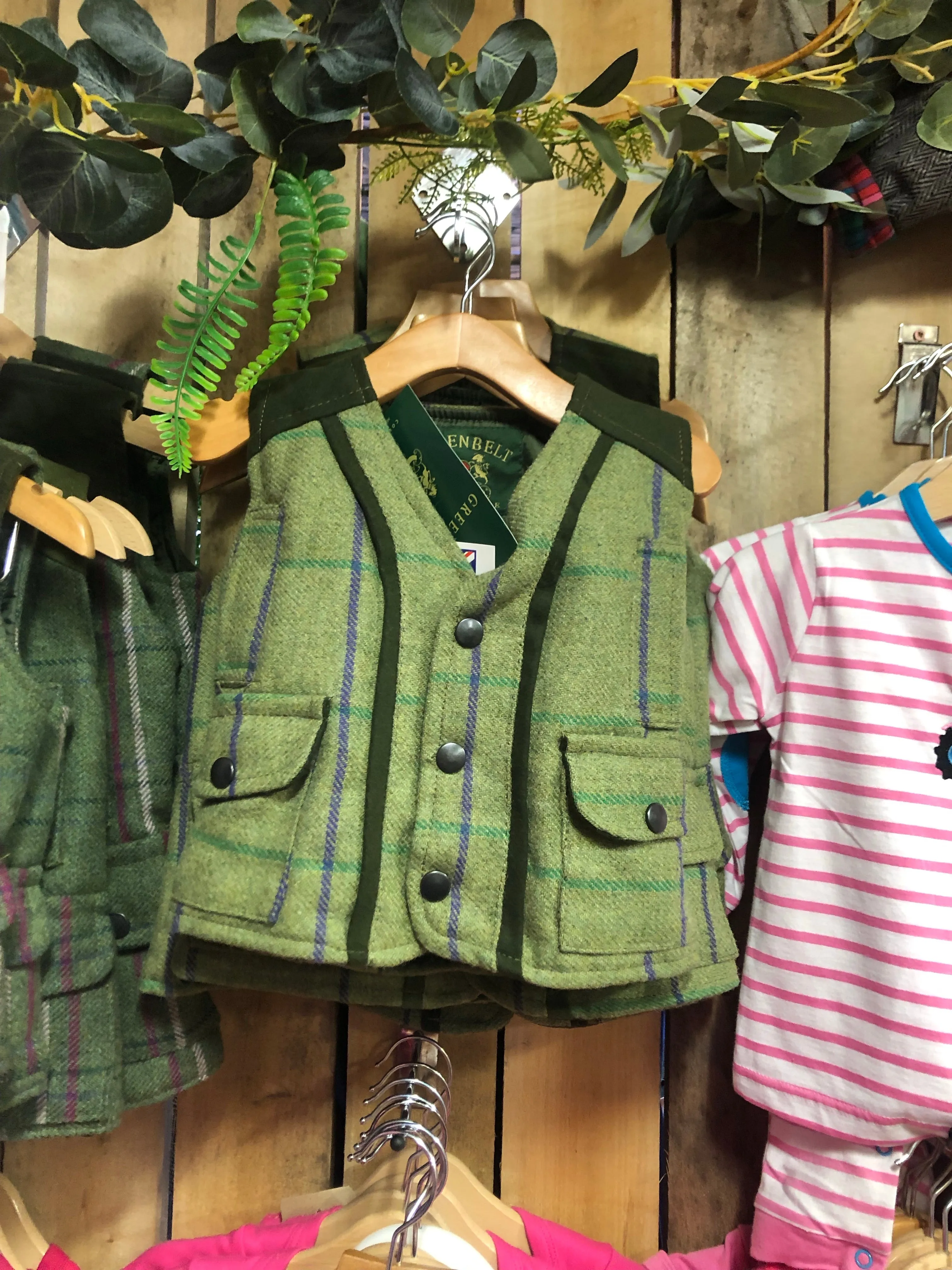 Baby Girls Tweed Gilet