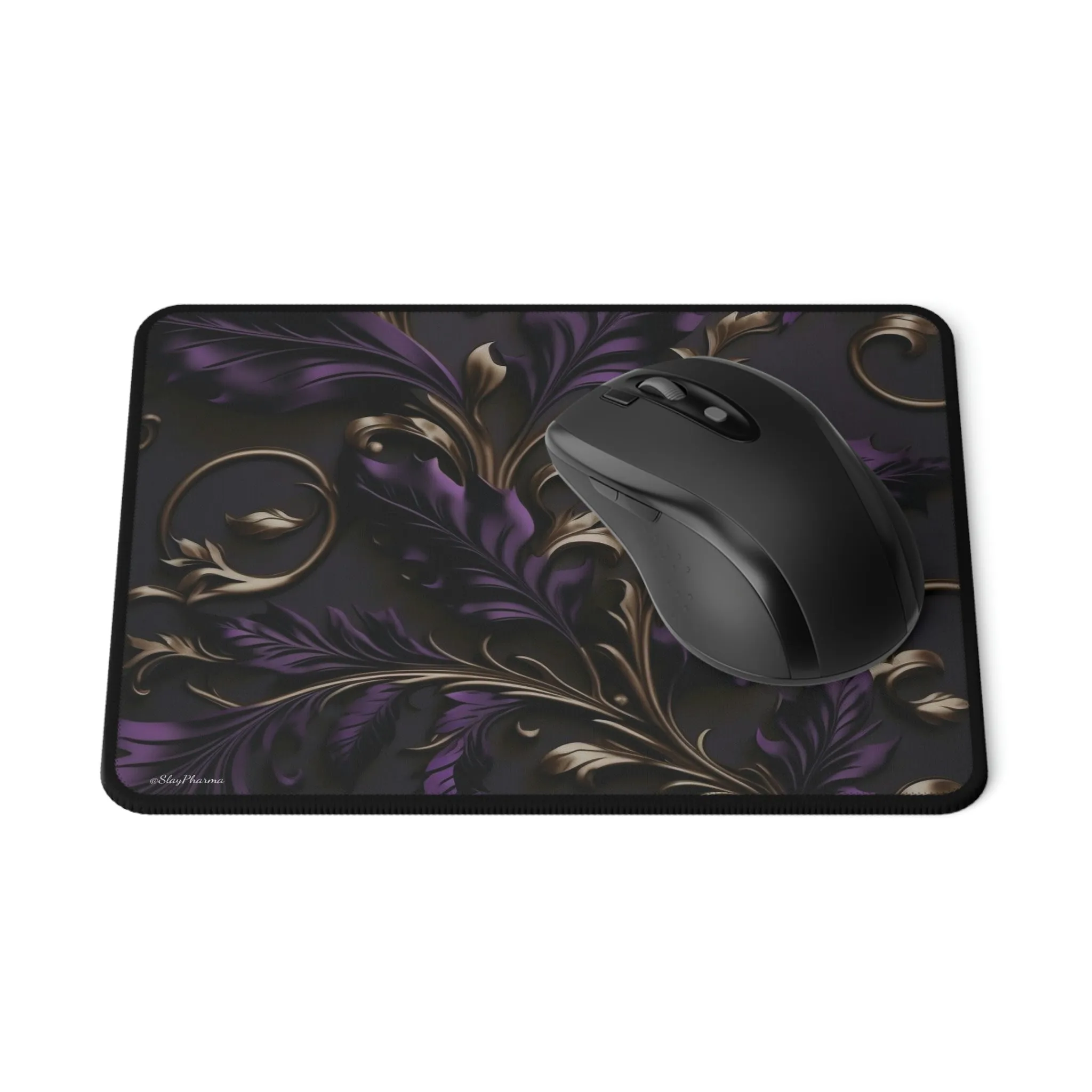 Beautiful Purple Filigree Mouse Pad