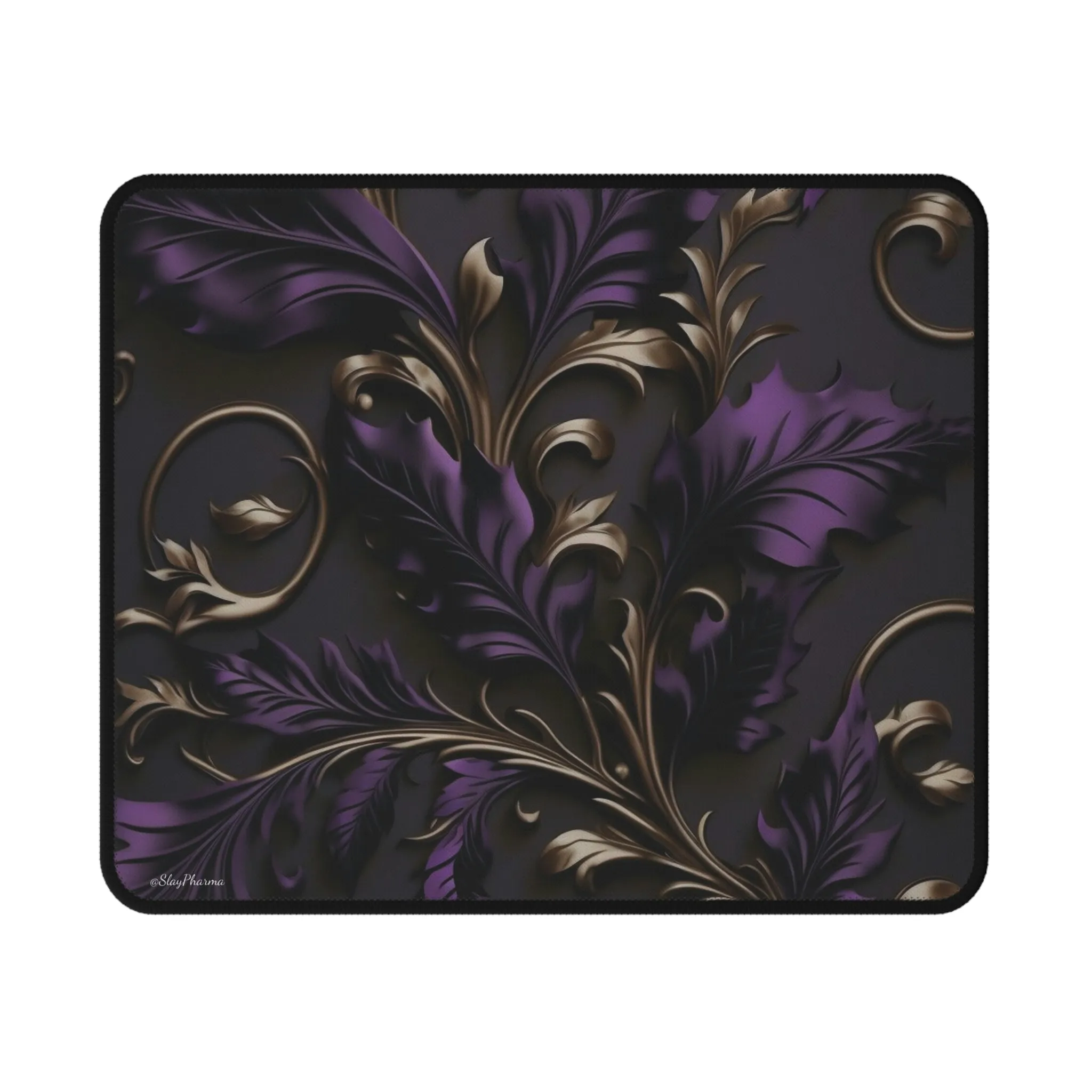 Beautiful Purple Filigree Mouse Pad