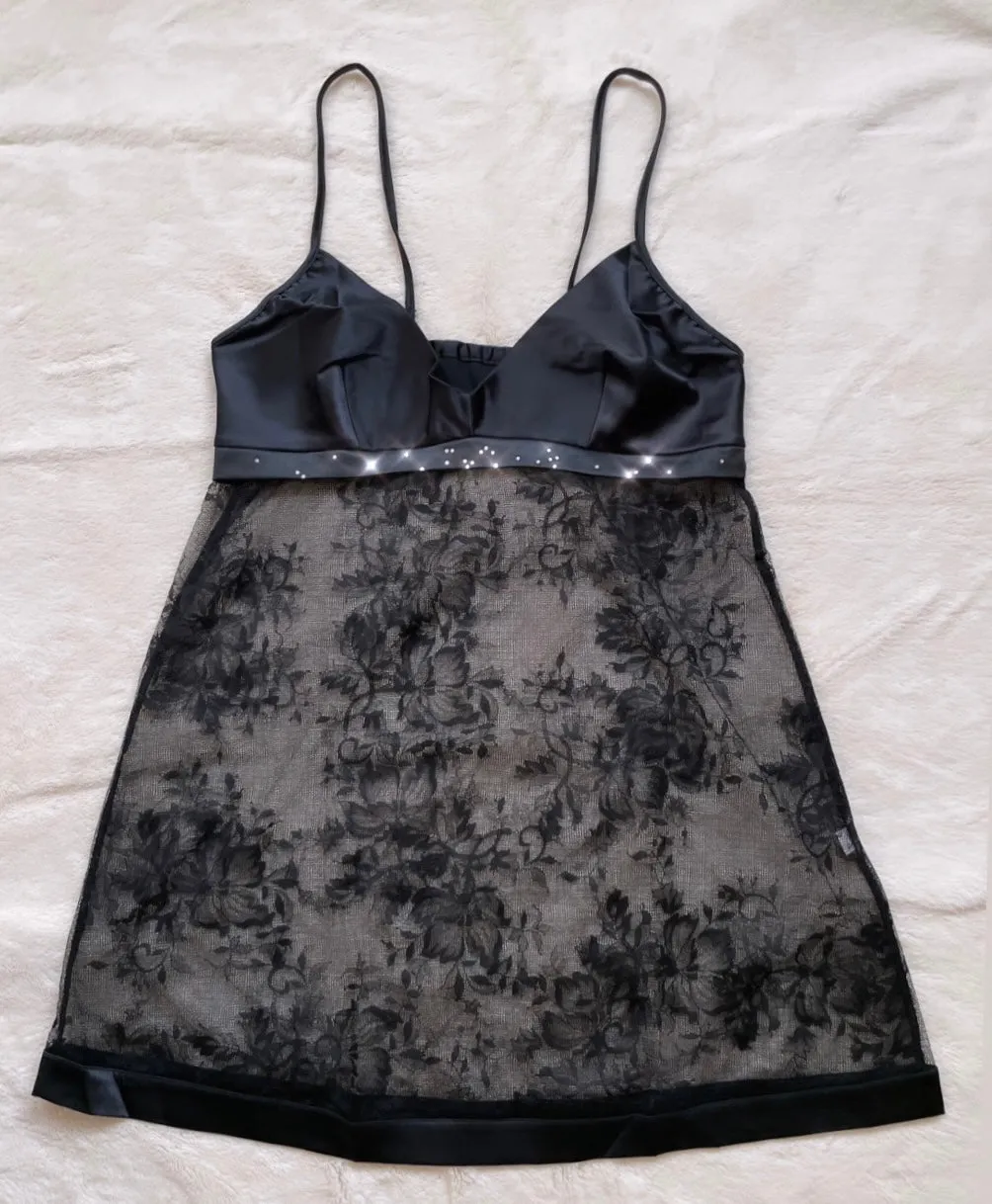 BLING LACE SLIP LINGERIE (2 COLORS)