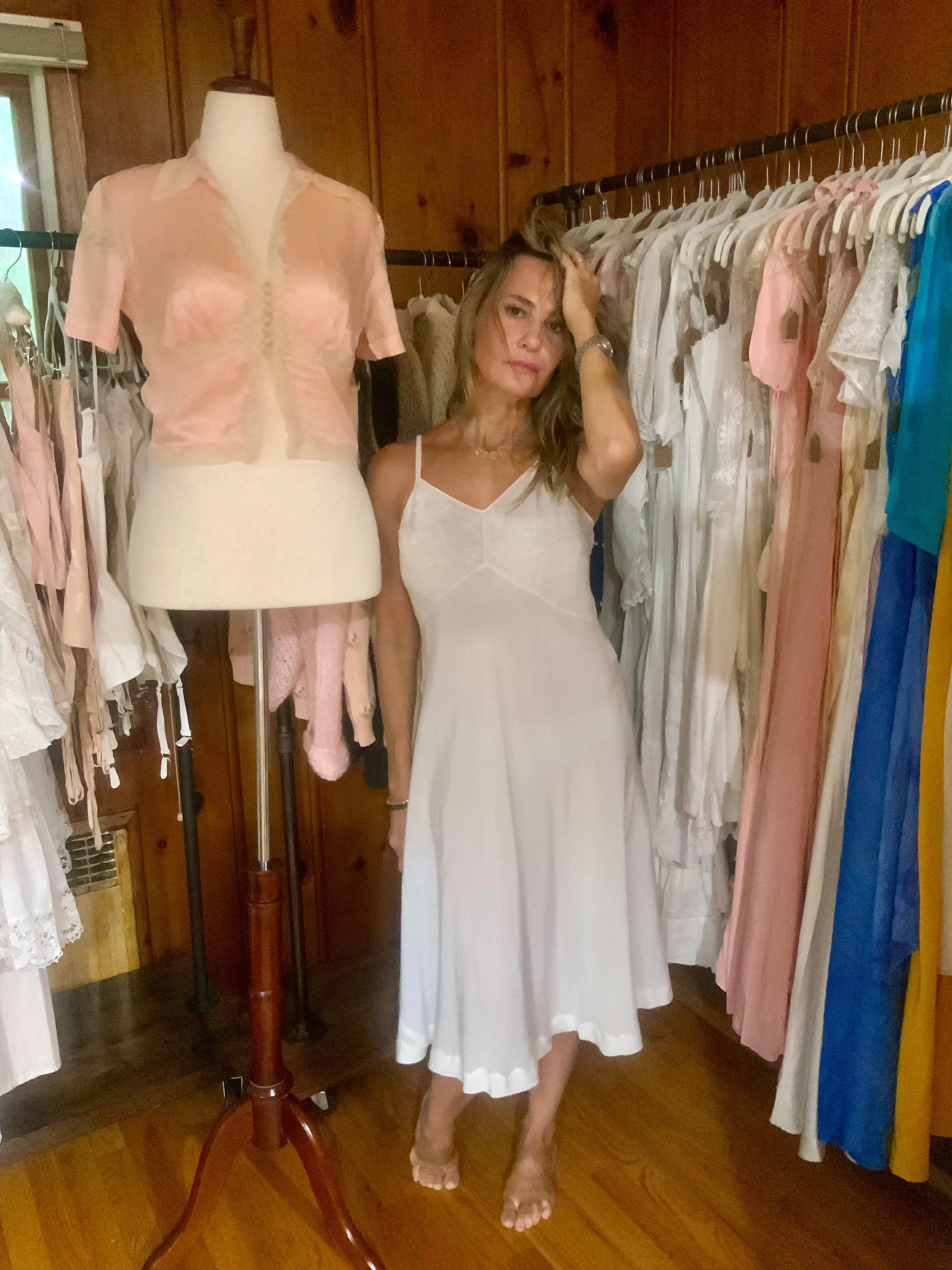 Bridal Slip Dress Silk - 40s