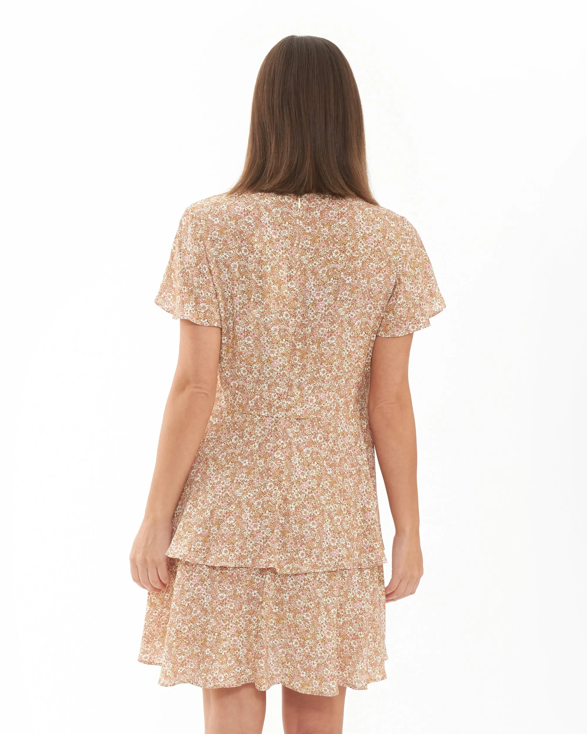 Brook Layered Dress  Nutmeg