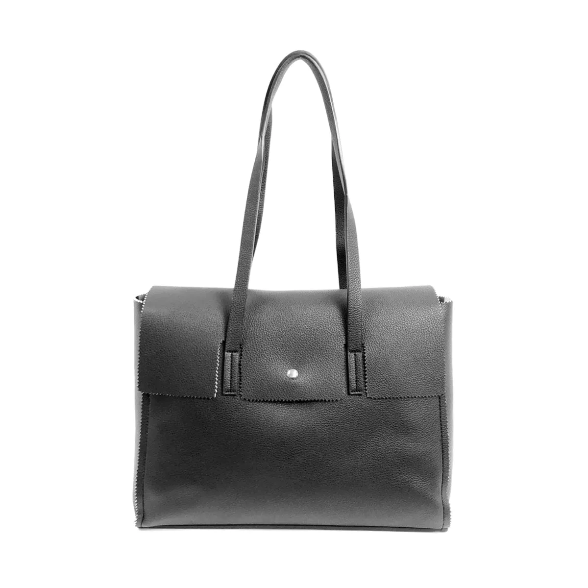 BTT19169 Everyday Tote w/ Gingham-Print Lining