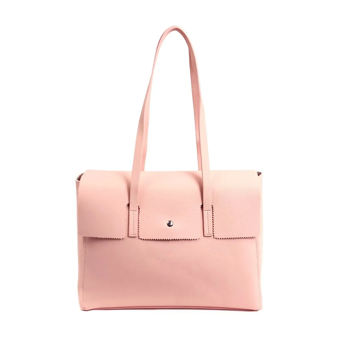 BTT19169 Everyday Tote w/ Gingham-Print Lining
