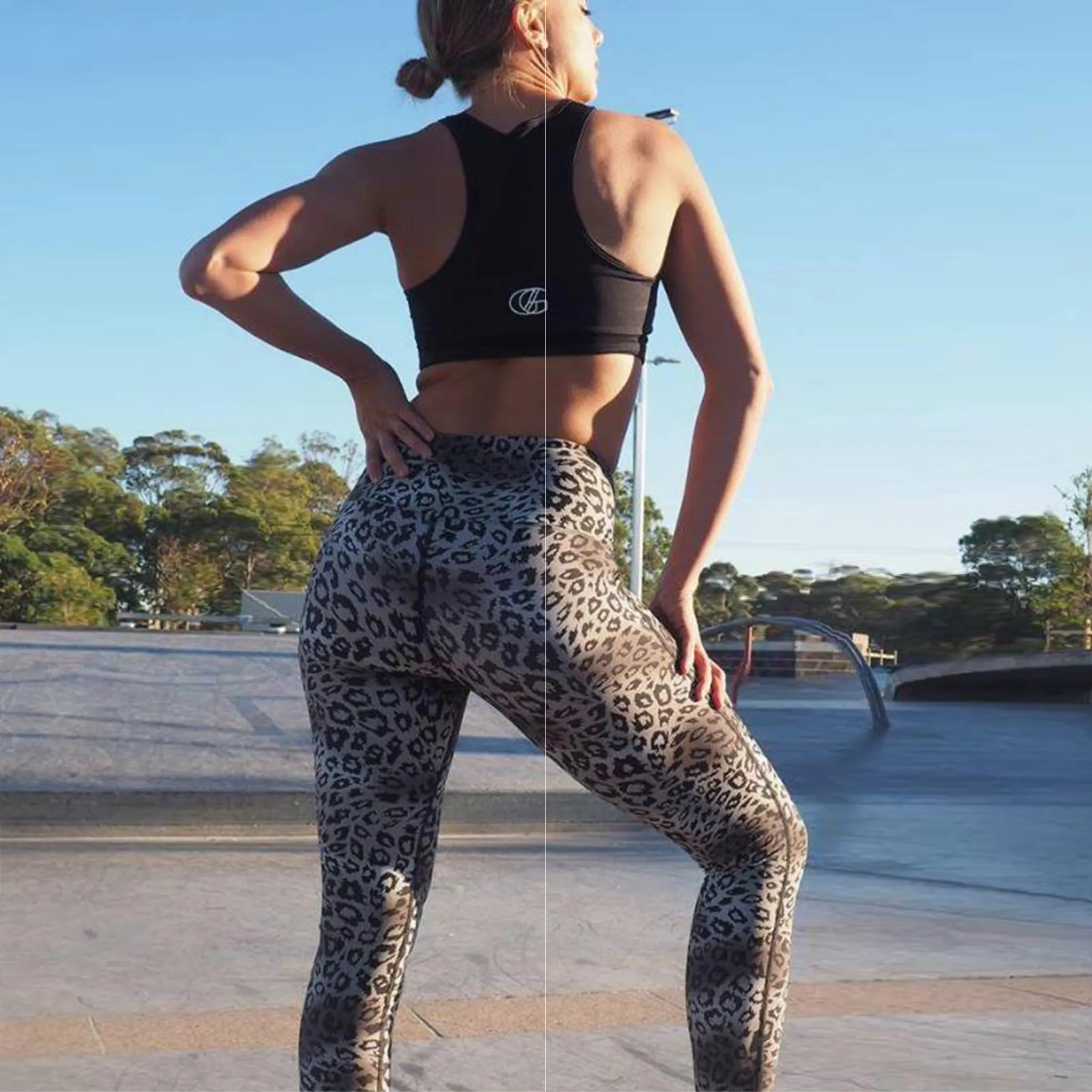 CELINE LEGGINGS // BLACK SNOW LEOPARD