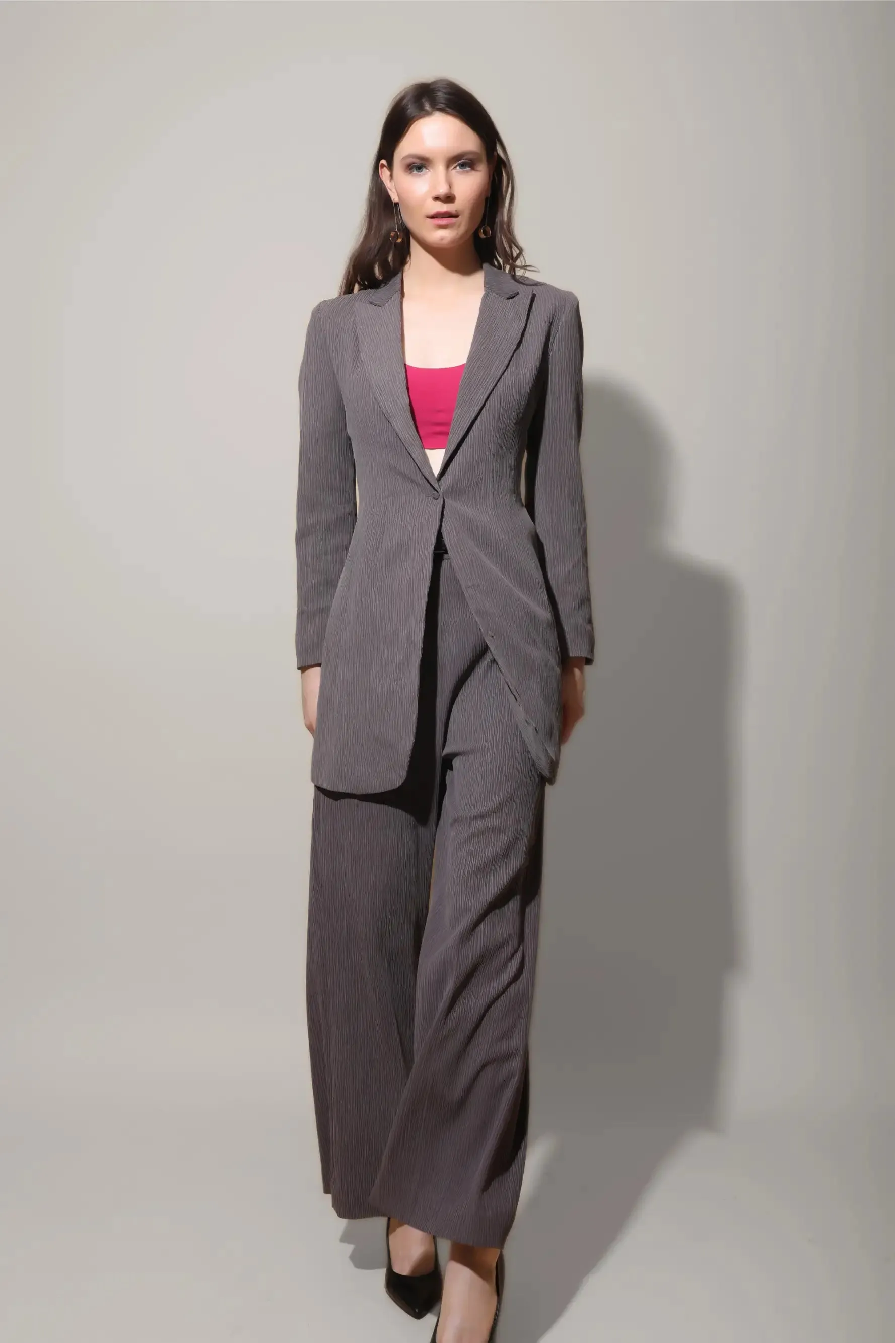 Charcoal High Waist Pants