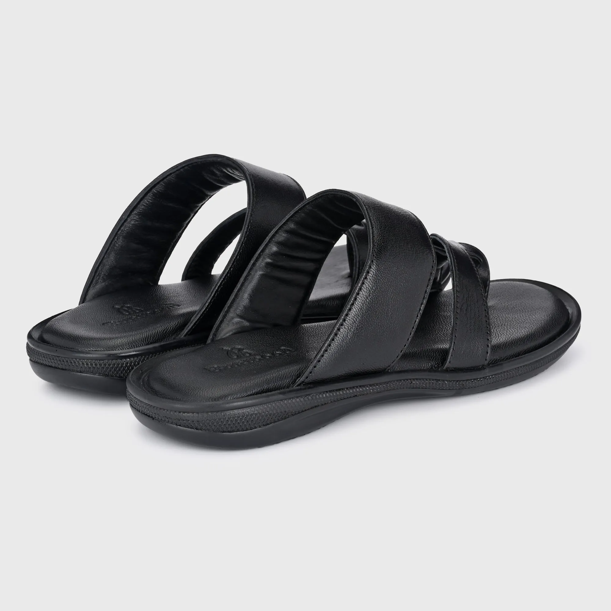 Classic Leather Slippers with a Modern Twist for Men's