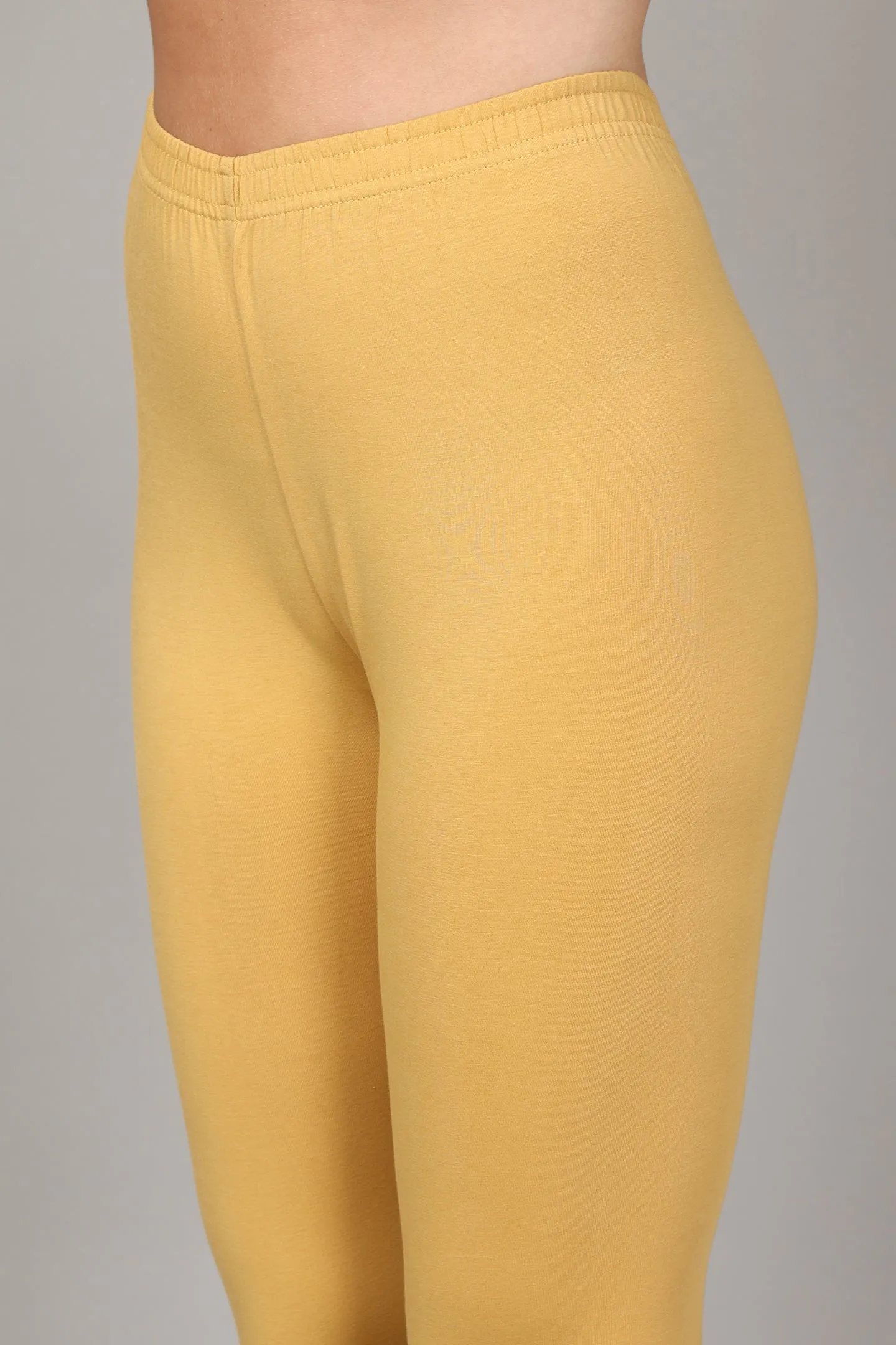 COTTON ANKLE LEGGINGS - SKIN