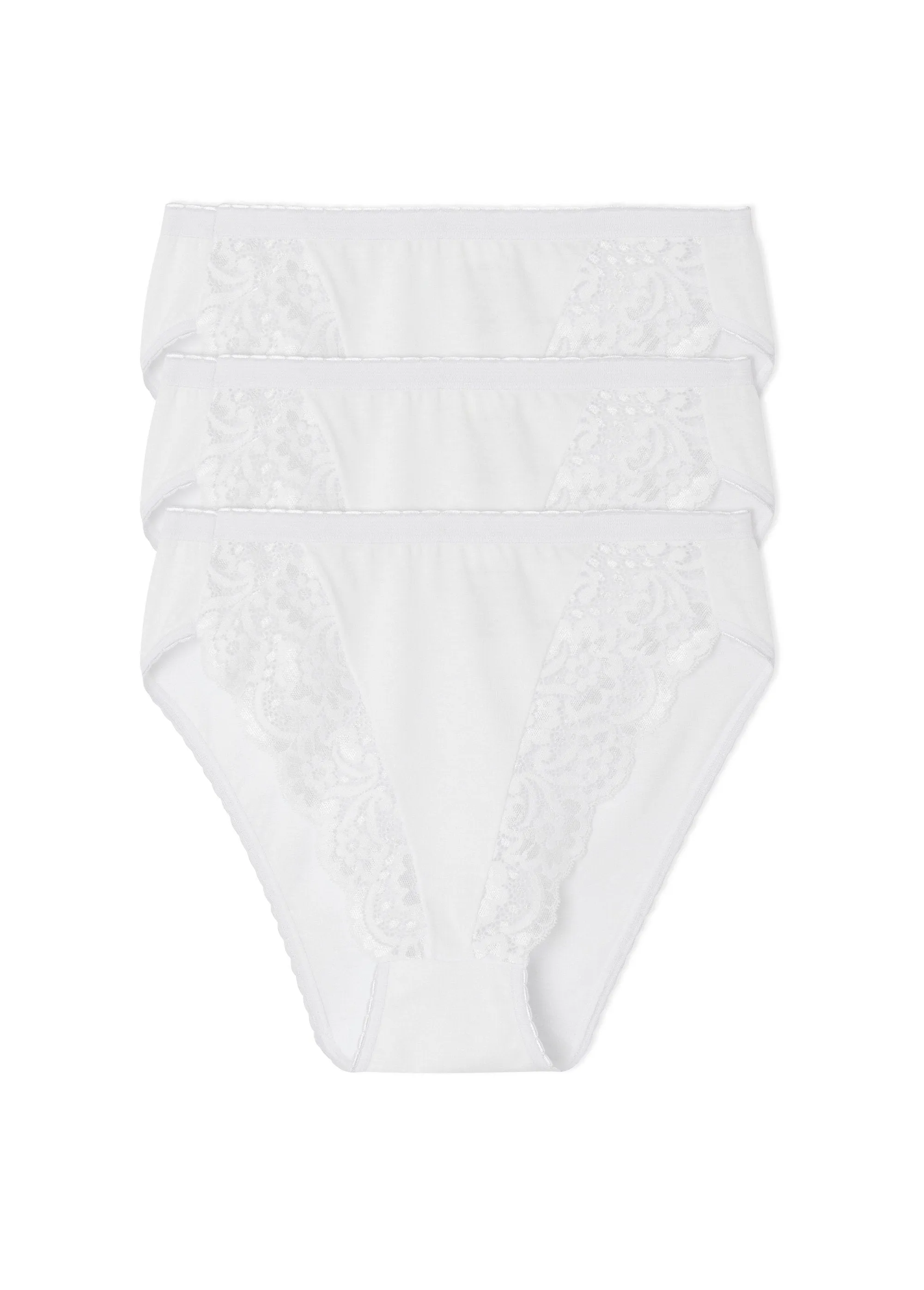 Culotte échancrée dentelle - lot de 3