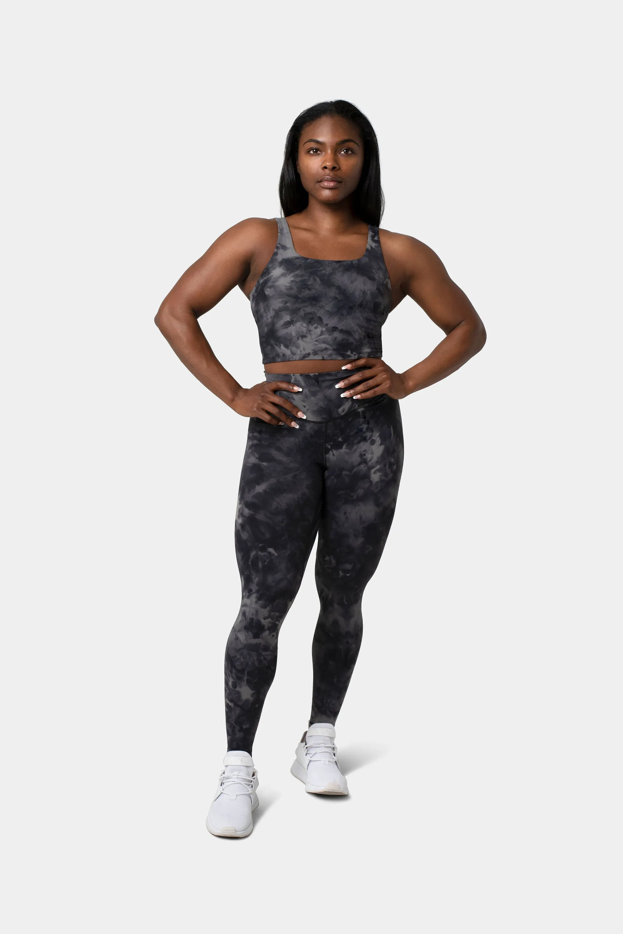 Ellyn Leggings 25" - Black Tie Dye