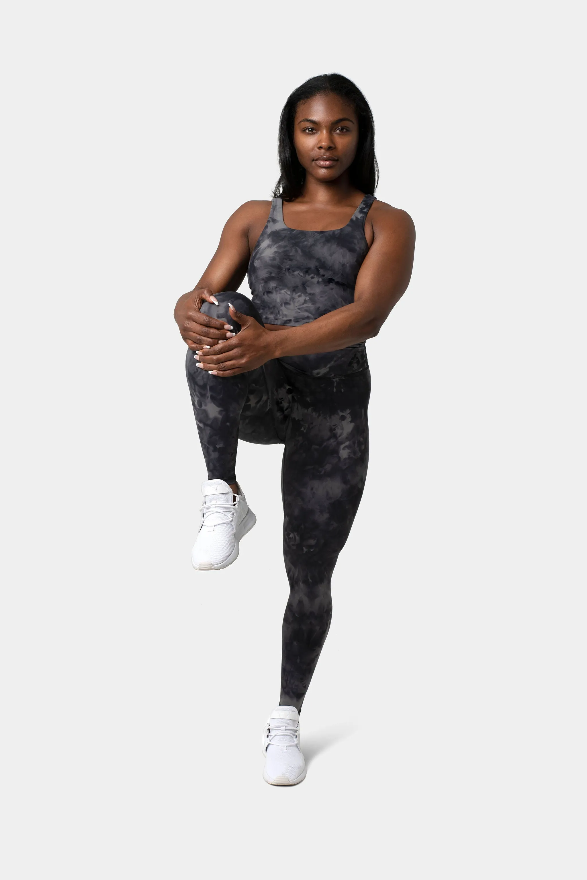 Ellyn Leggings 25" - Black Tie Dye
