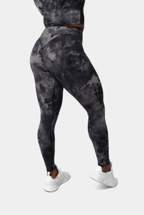 Ellyn Leggings 25" - Black Tie Dye