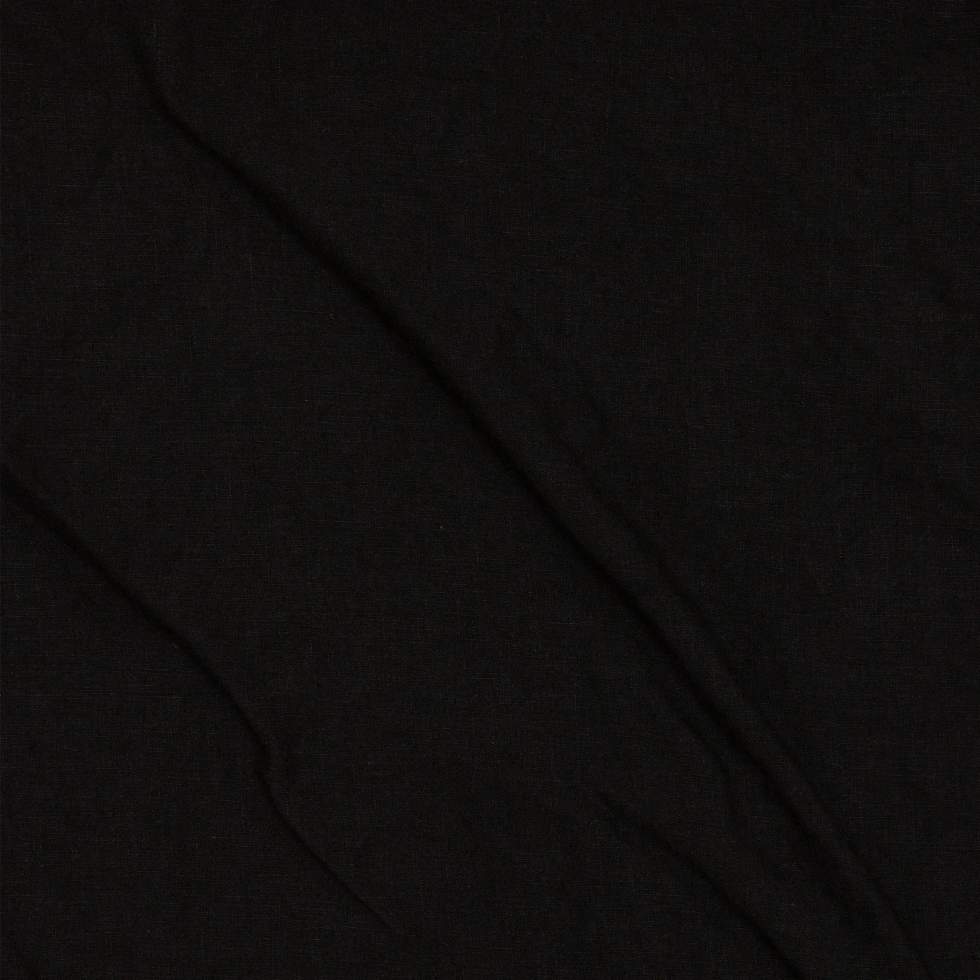 Flared linen pants jet-black - Muriel