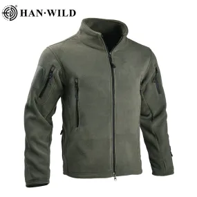 Fleece Tactical Jackets Men Military Clothing Hunting Outfit Army Safari Thermal Airsoft