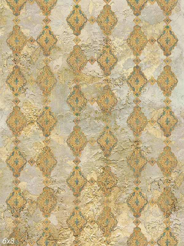 Florentine Diamonds Backdrop and Grunge Concrete Floor Drop Bundle