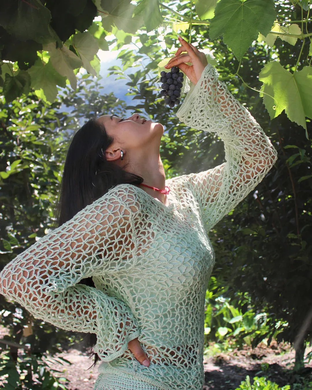 Foliage Crochet lace top
