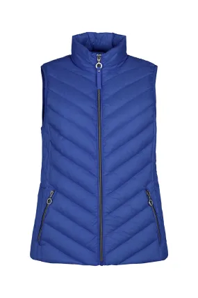 Frandsen 529-588-67 Royal Blue High Neck Padded Gilet