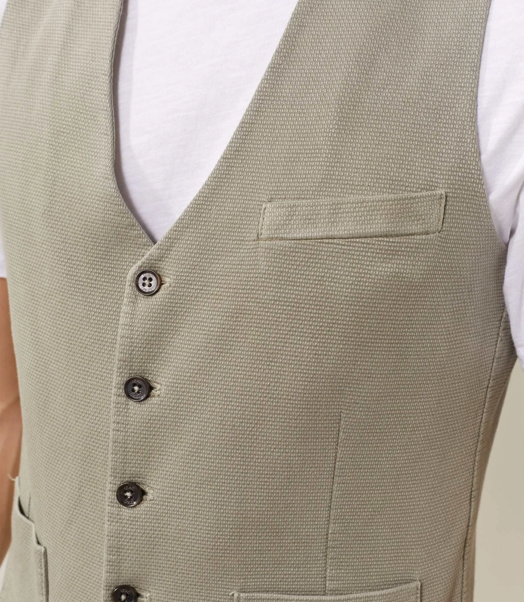 Gilet casual kaki "Quideal"