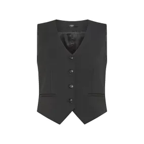Gilet Donna monopetto in misto lana