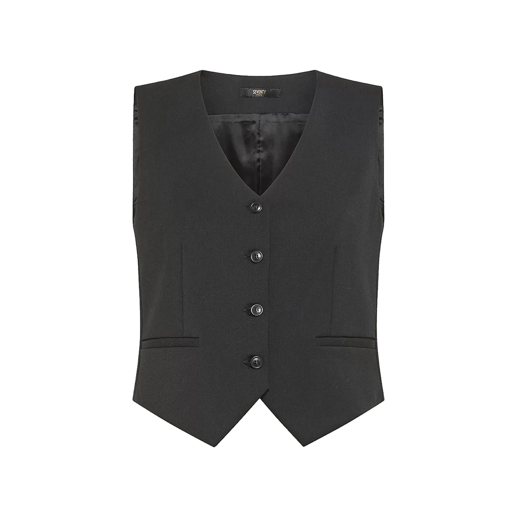 Gilet Donna monopetto in misto lana