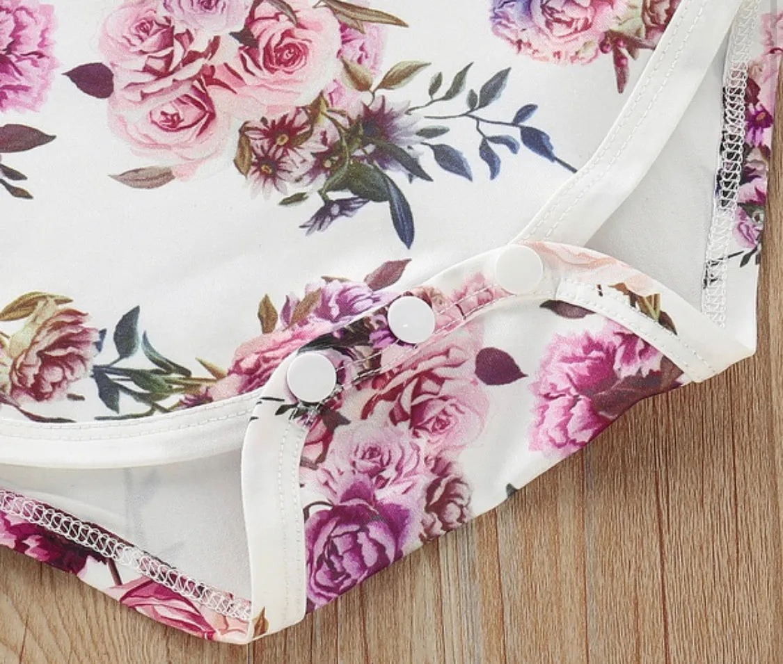 Girls Lovely Florals 2-Piece Set