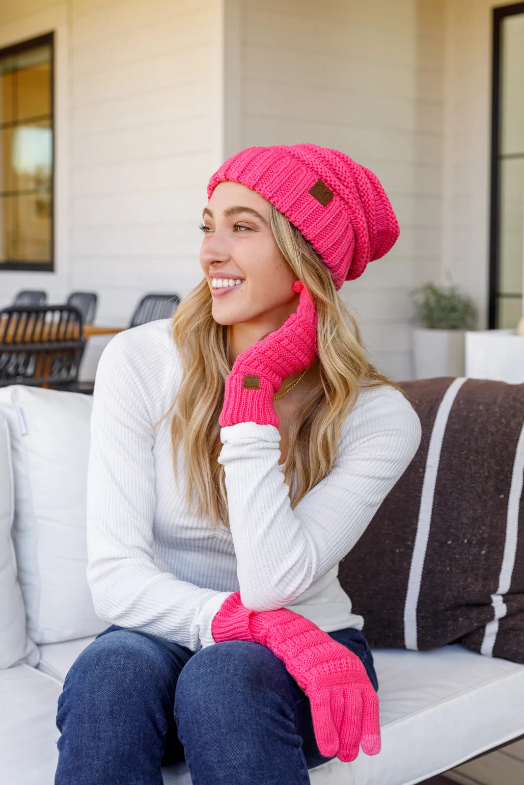 Got You Covered Beanie In Candy Pink - 11/10/2022