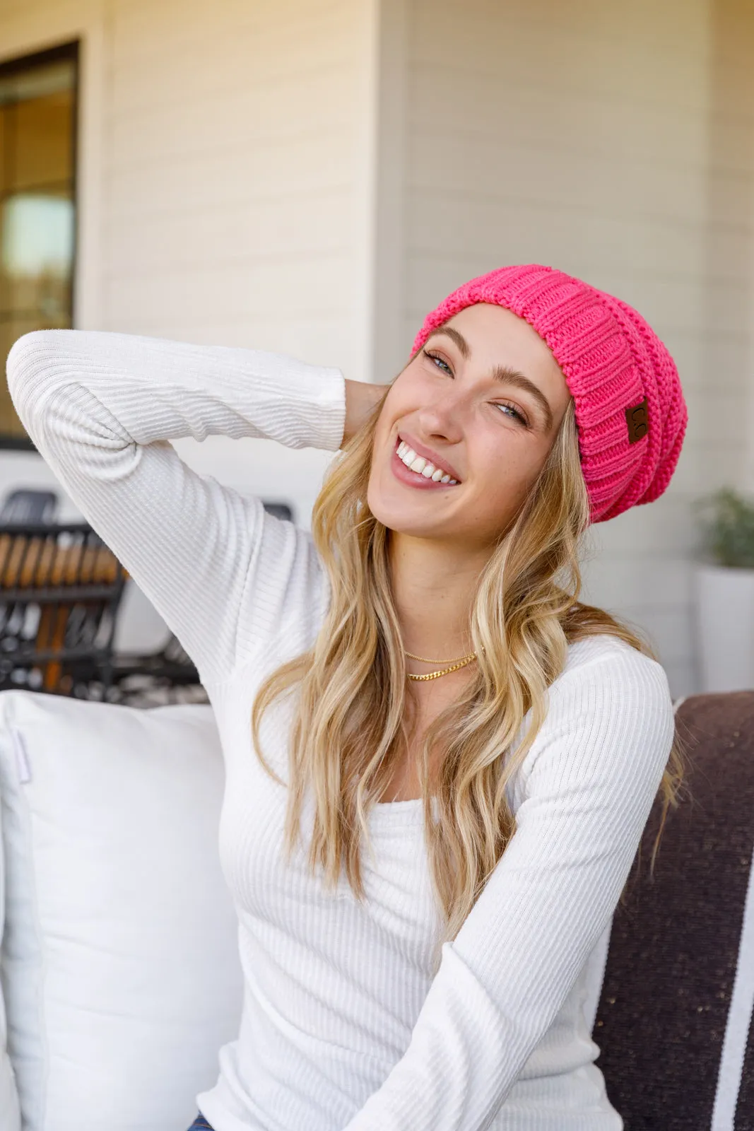 Got You Covered Beanie In Candy Pink - 11/10/2022