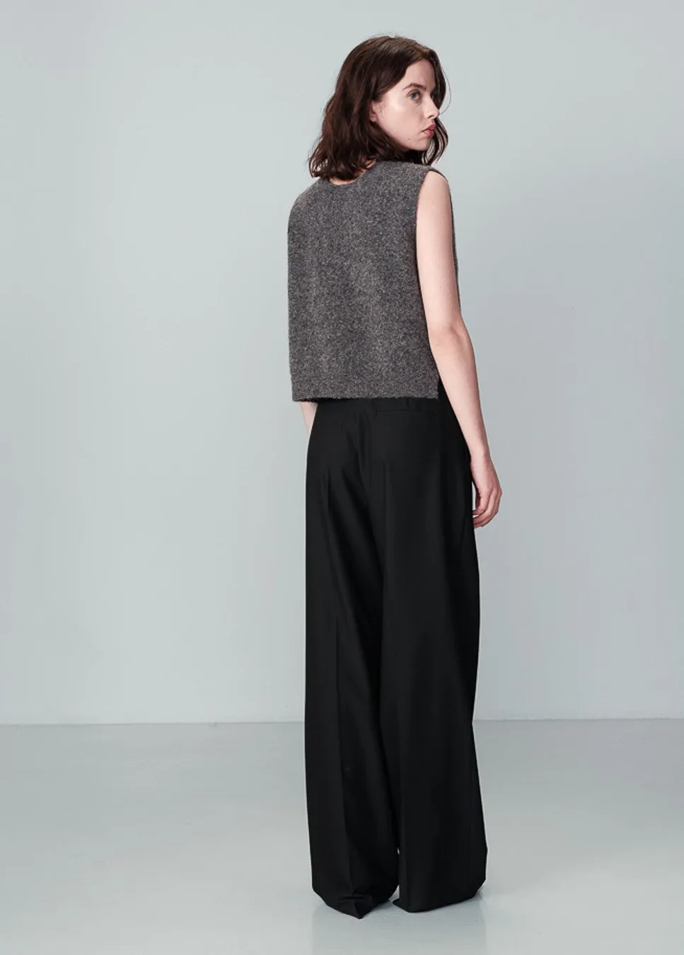 Grace & Mila Nars gilet gebreid Grijs