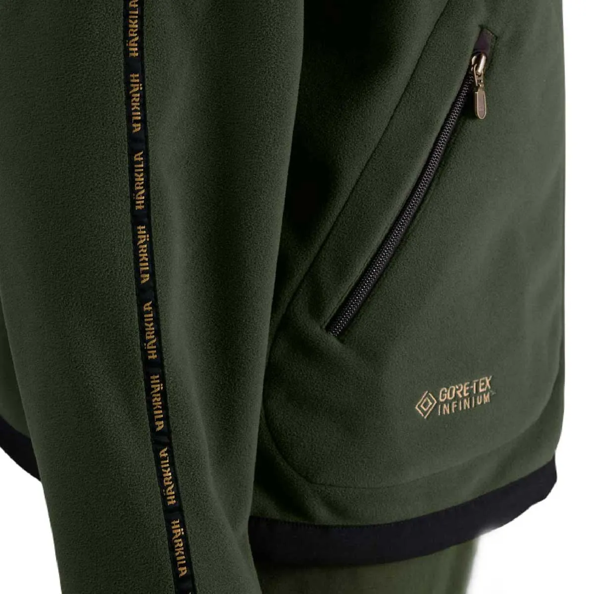 HARKILA Kamko Fleece - Mens Reversible Windstopper - Grey/Green