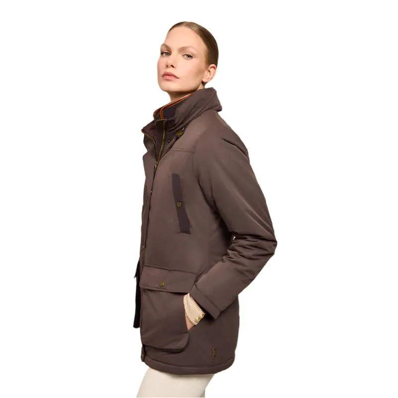 Holland Cooper Stamford 2 in 1 Ladies Waterproof Country Coat - Chocolate