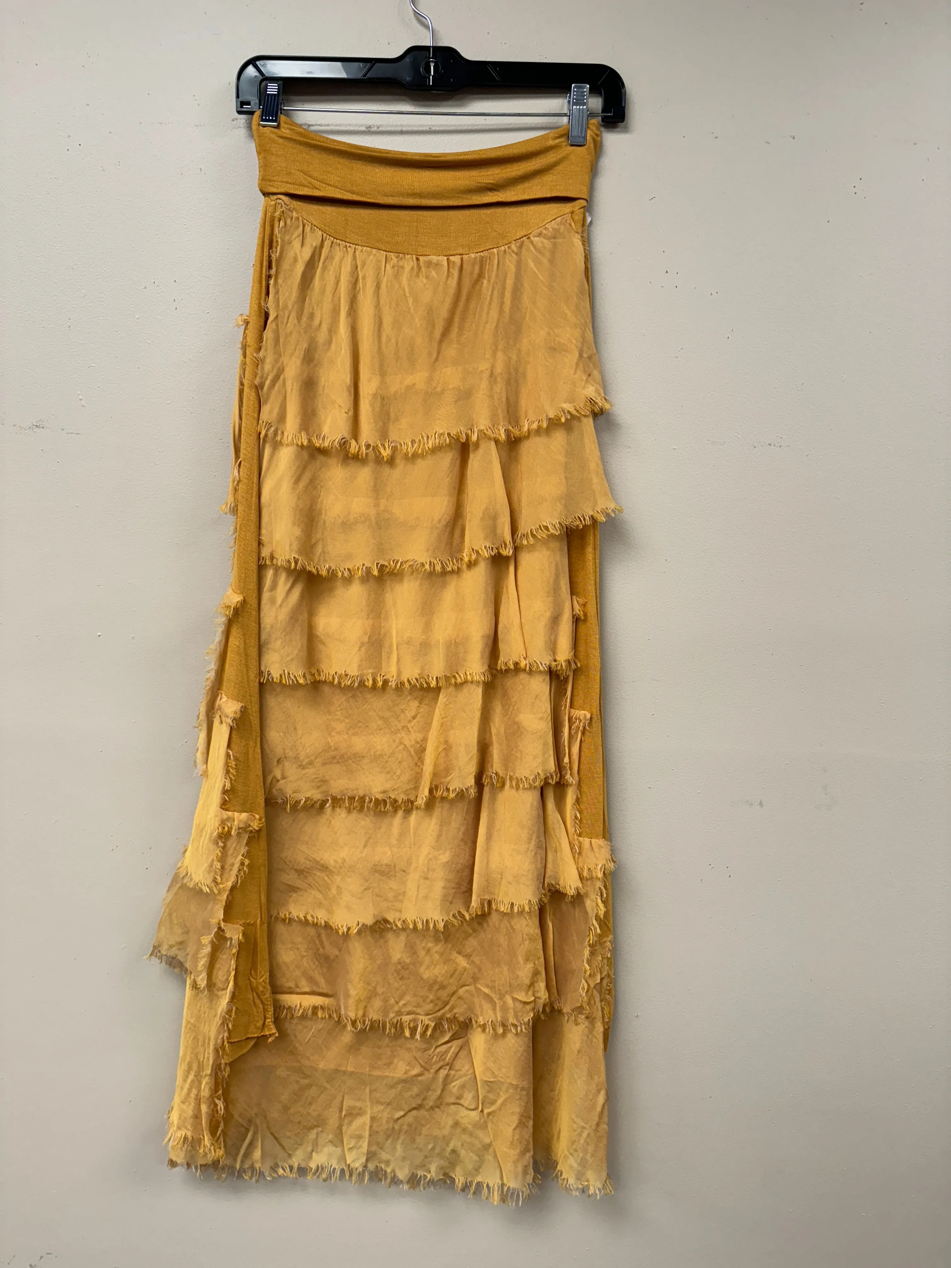Italian Silky Layered maxi Skirt