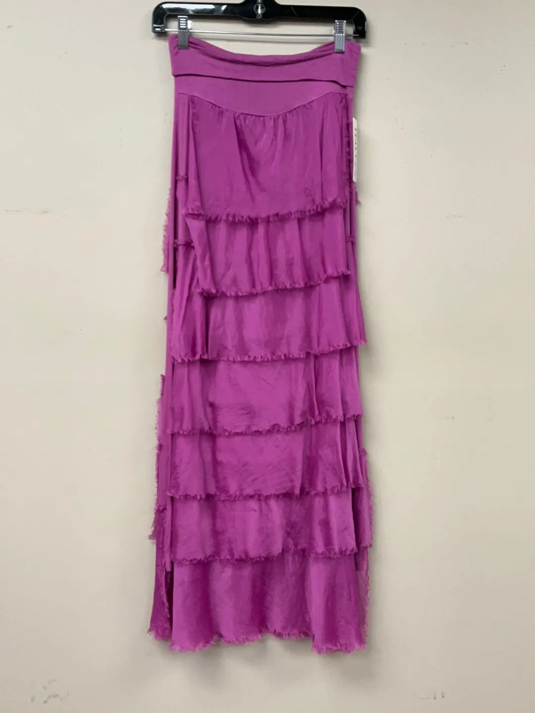 Italian Silky Layered maxi Skirt