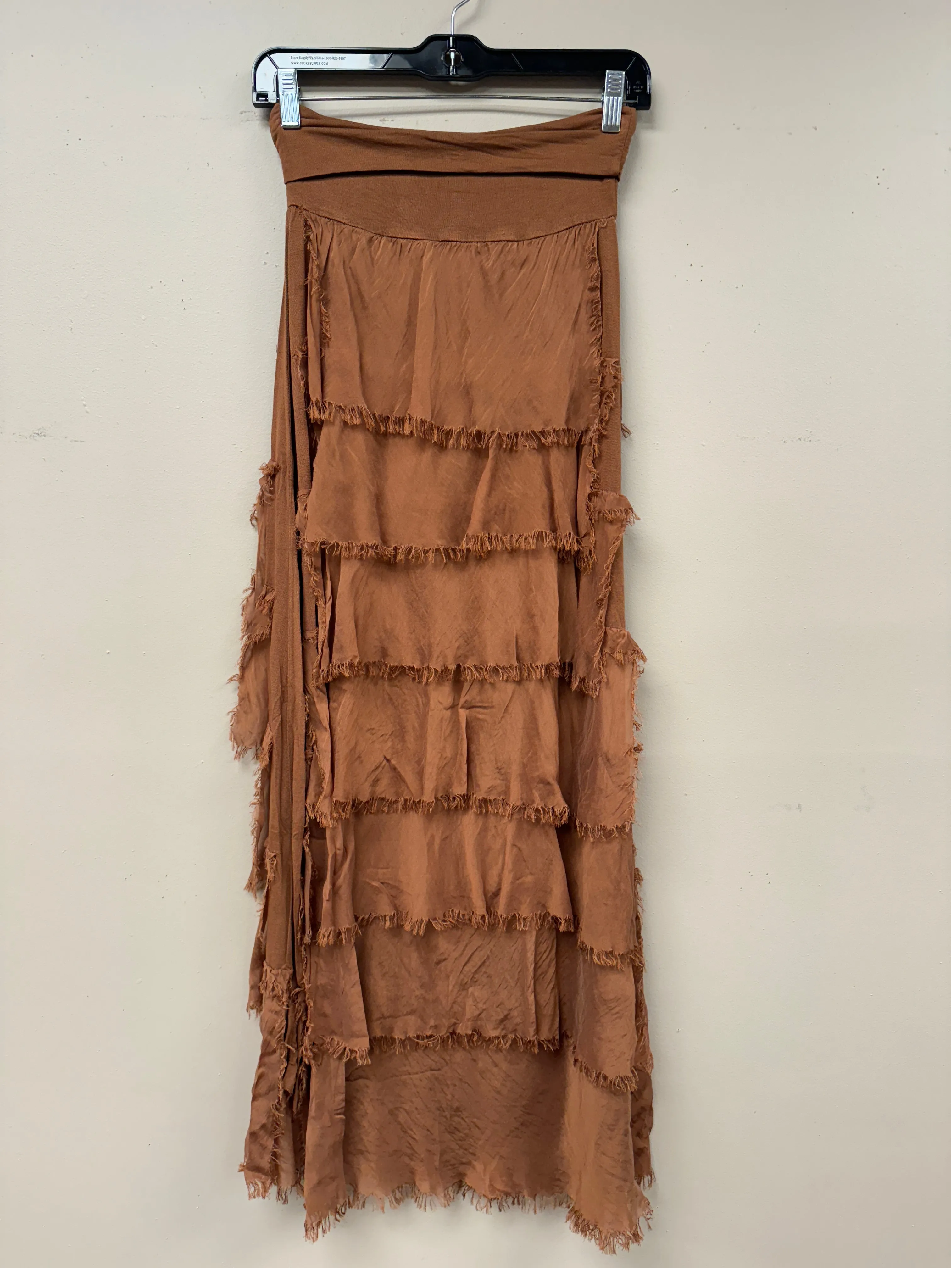 Italian Silky Layered maxi Skirt
