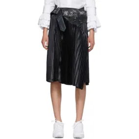 Junya Watanabe Black Pleated Trench Skirt