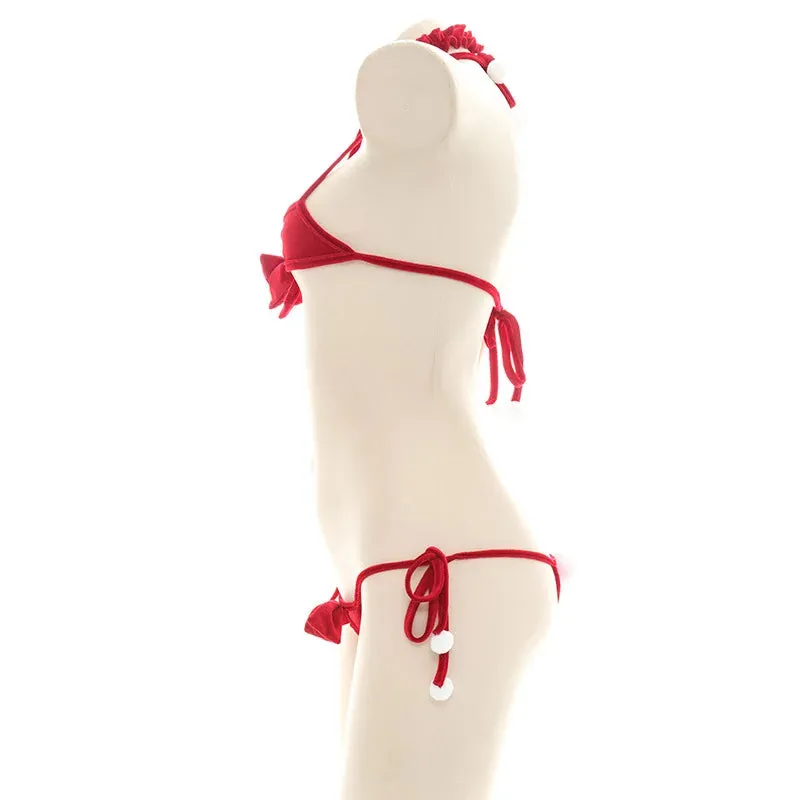 Kissin Under The Mistletoe Bikini Set