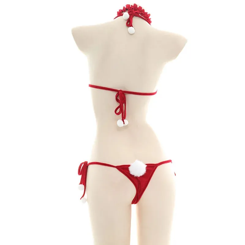 Kissin Under The Mistletoe Bikini Set
