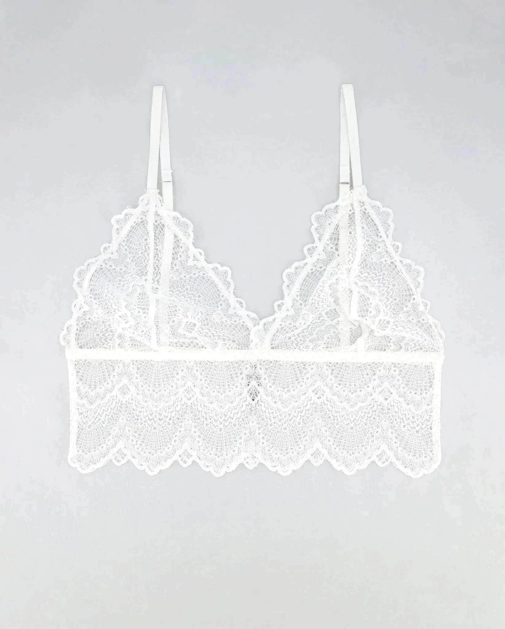 Lace Bralette Top Blanche White