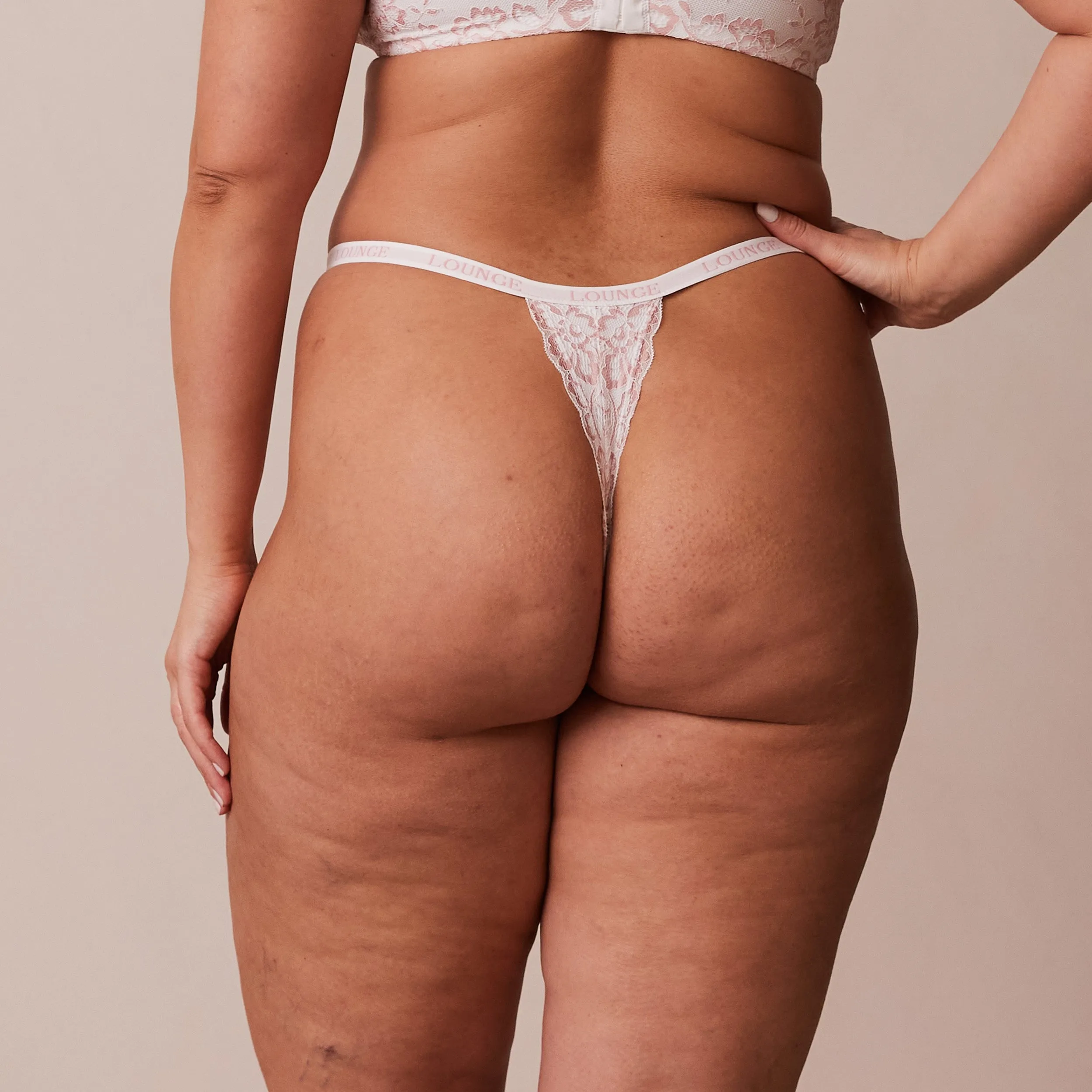 Lace Magic Thong (Set) - White