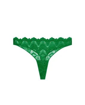 Lace Thong Green Ivy