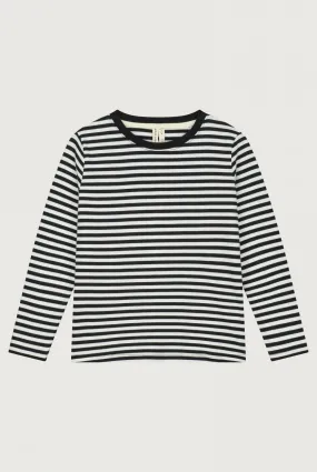 L/S Tee | Nearly Black - Off White