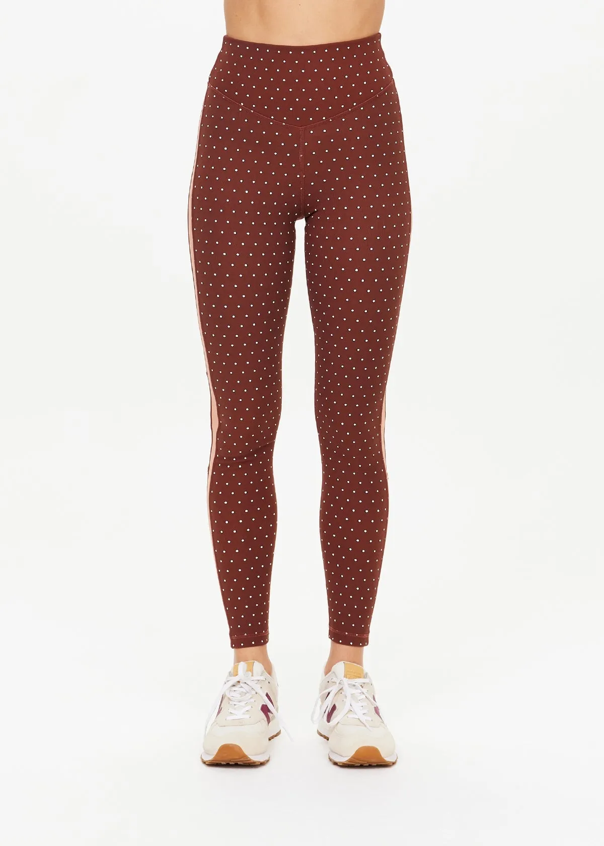 Maho 25In HR Midi Pant | Polka Dots