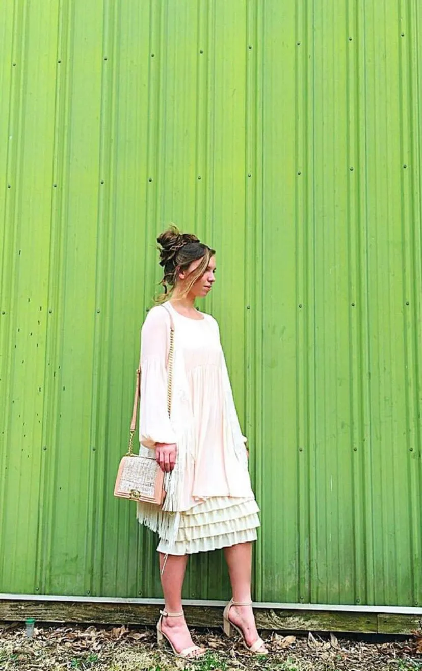 Marlene Ruffle Skirt/Slip Extender- Cream